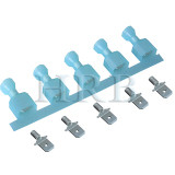 Terminal de desconexión rápida macho de 6,35 × 0,8 mm, tamaño de pestaña, diámetro de 6,60 mm